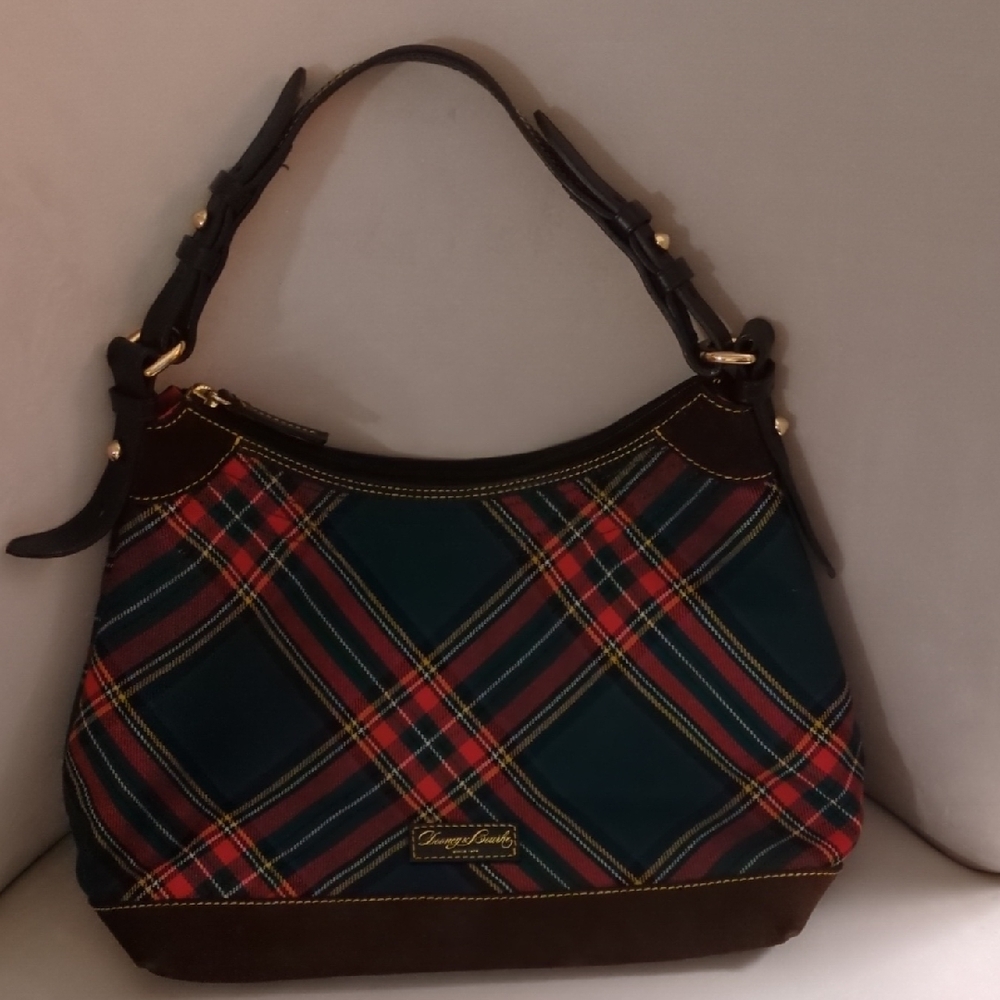 Dooney & Bourke Tartan Collection Erica Hobo Bag Good Condition